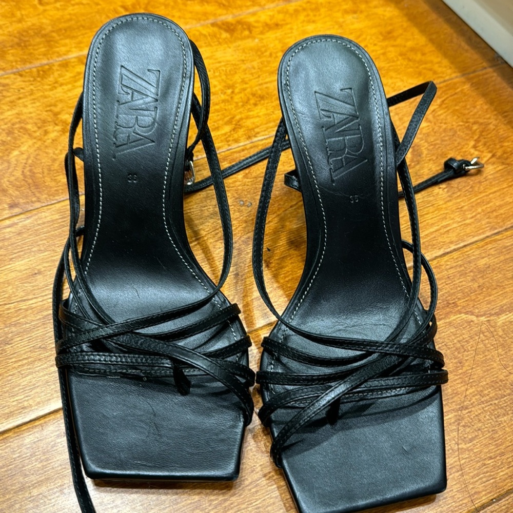 Zara black heels